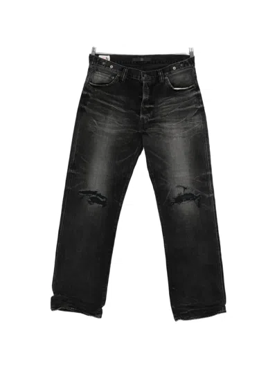 Mastercraft Union Ripped Trousers In Black