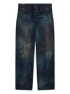 Mastercraft Union Sabi Faded Jeans In Blue