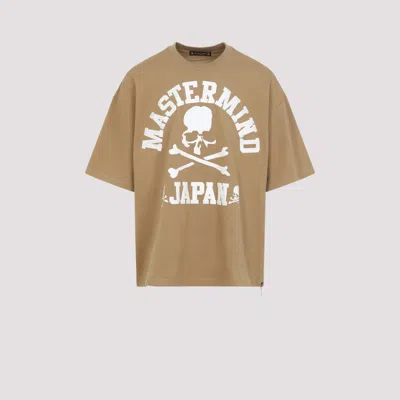 MASTERMIND JAPAN BEIGE SAND UNIVERSITY T-SHIRT
