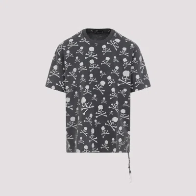 MASTERMIND JAPAN BLACK SKULL-PRINT T-SHIRT