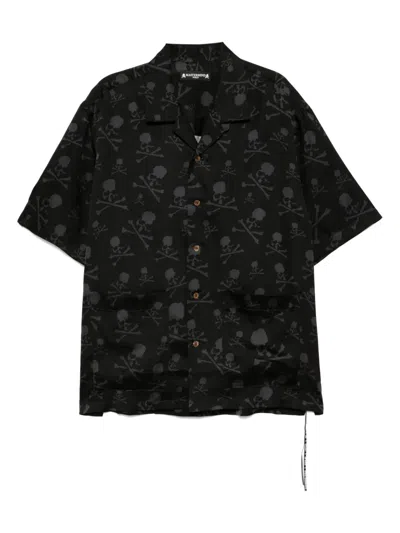 Mastermind Japan All-over Graphic Print Shirt In Black