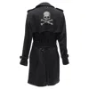 Mastermind Japan Aquascutum Limited Edition Crystal Skull Trench In Black