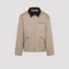 Mastermind Japan Mj Aviator Corduroy-collar Cotton Jacket In Gray