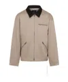 Mastermind Japan Mj Aviator Corduroy-collar Cotton Jacket In Sand