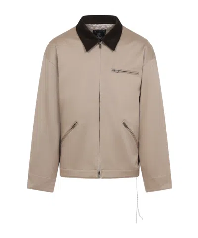 MASTERMIND JAPAN MJ AVIATOR CORDUROY-COLLAR COTTON JACKET