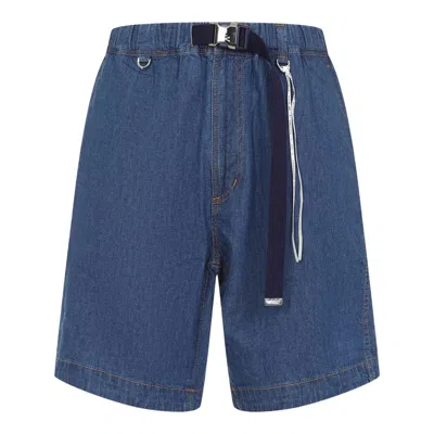 Mastermind Japan Belted Easy Denim Shorts In Blue