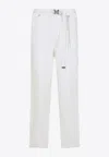 Mastermind Japan Regular Fit Belted Easy Pants In White