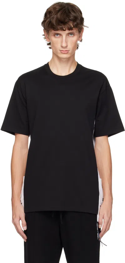 Mastermind Japan Black & White Patch Pocket T-shirt In Black X White