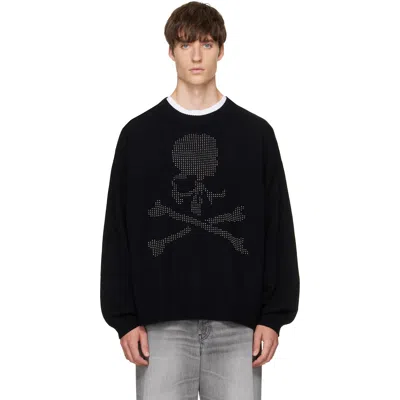 Mastermind Japan Black Beaded Crewneck Sweater