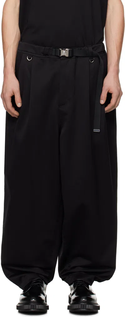 Mastermind Japan Black Belted Wide Fit Easy Trousers