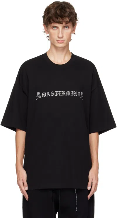 Mastermind Japan Black Boxy Fit Logo T-shirt