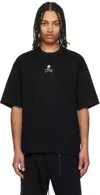 Mastermind Japan Wool T-shirt With Unique Skull Design And Adjustable Hem In Black