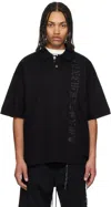 Mastermind Japan Black Boxy Skull Polo In Black