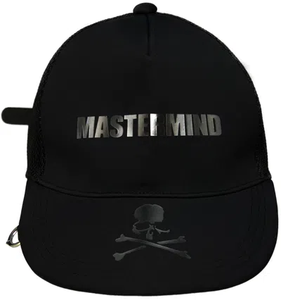 Mastermind Japan Black Cap With A Logo In Red