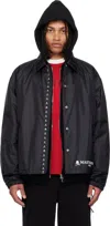 Mastermind Japan Black Coach Jacket In Black