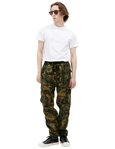 Mastermind Japan Black Cotton Cargo Trousers In Brown