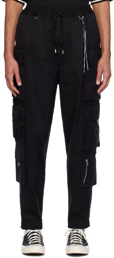 Mastermind Japan Black D-ring Cargo Pants