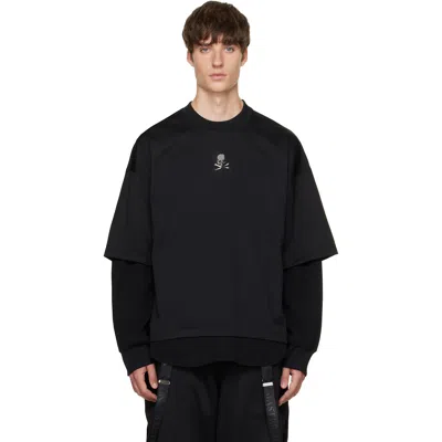 Mastermind Japan Black Layered Pullover Sweatshirt