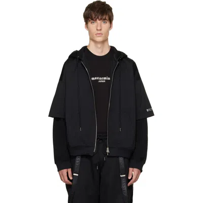 Mastermind Japan Black Layered Zip-up Hoodie