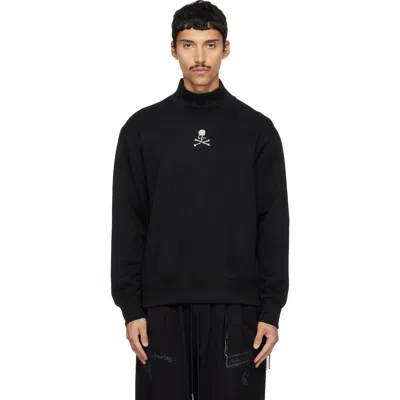 Mastermind Japan Black Loopwheel Mockneck Sweatshirt