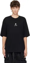 Mastermind Japan Wool T-shirt With Unique Skull Design And Adjustable Hem In Black