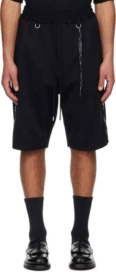 Mastermind Japan Logo-embroidered Bermuda Shorts In Black
