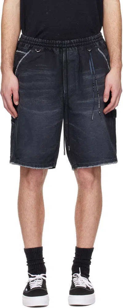 Mastermind Japan Black Mw Duck Painter Shorts