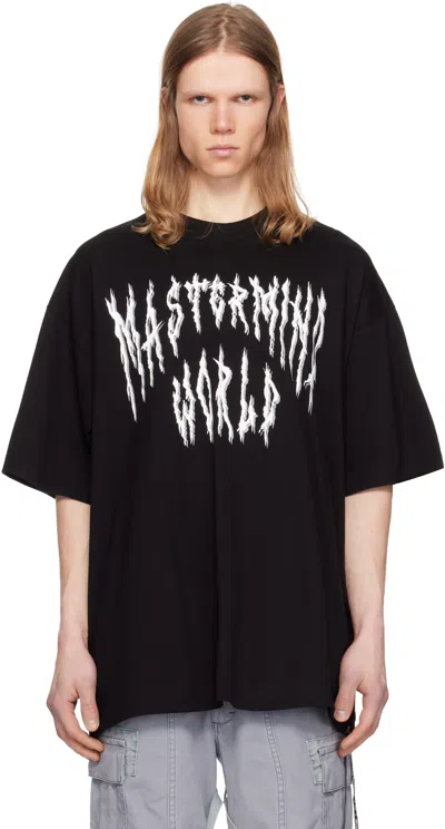 Mastermind Japan Black Mw Oversized Death Metal T-shirt