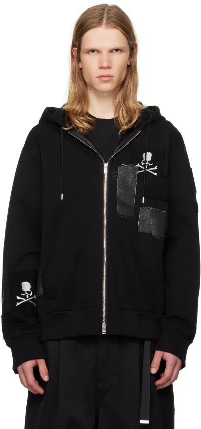 Mastermind Japan Black Patchwork Full-zip Hoodie