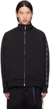 Mastermind Japan Black Raglan Sleeve Track Jacket In Black