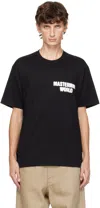 Mastermind Japan Spray-paint Effect T-shirt In Black