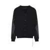 Mastermind Japan Cashmere Cardigan With V-neckline And Skull Motif In Black