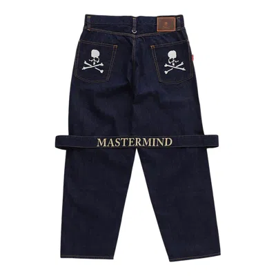 Mastermind Japan Bontage Wide Denim Pants In Blue