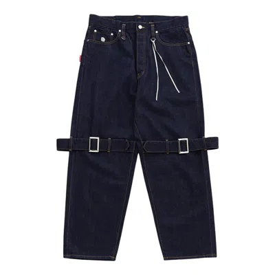 Mastermind Japan Bontage Wide Denim Pants In Blue