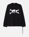 Mastermind Japan Boxy Asura Skull Long Sleeve T-shirt In Black