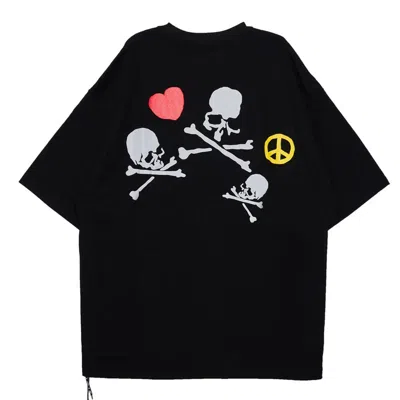 Mastermind Japan Boxy Fit Hand Drawn Short Sleeve Tee In Black