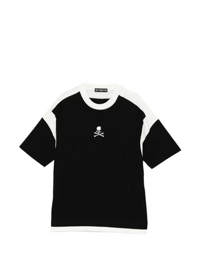 Mastermind Japan Boxy Fit Outlined Short Sleeve Tee In Black