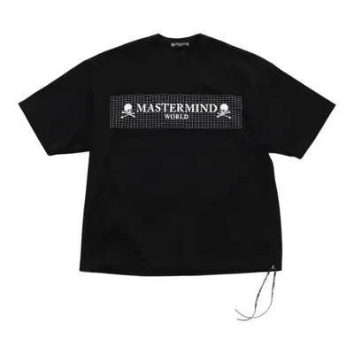 Mastermind Japan Boxy Grid Tee In Black