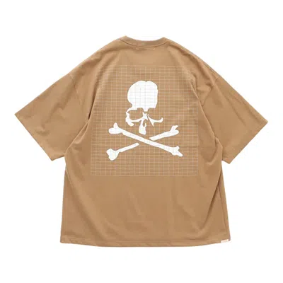 Mastermind Japan Boxy Grid Tee In Neutral
