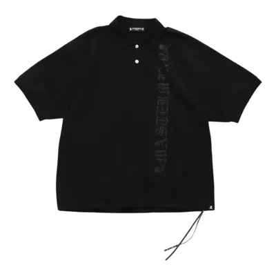 Mastermind Japan Boxy Skull Polo Shirt In Black