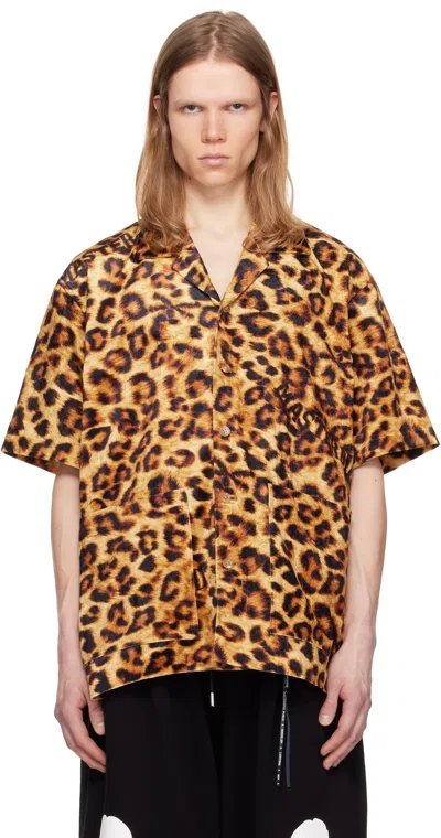 MASTERMIND JAPAN BROWN LEOPARD SS SHIRT