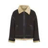 Mastermind Japan Brown Cotton Mutton Jacket With Embroidered Skull Detail In Brown