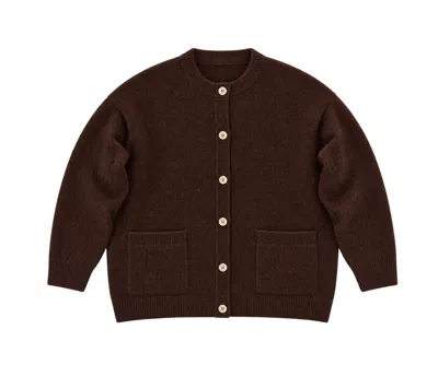 Mastermind Japan Burgundy Chunky-knit Cardigan