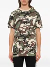 Mastermind Japan Camo-print Distressed T-shirt In Multi