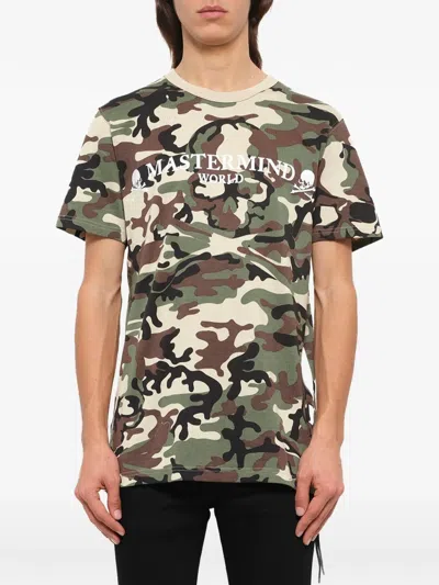 Mastermind Japan Camouflage-print Logo-print T-shirt In Multi