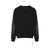 Mastermind Japan Cashmere Cardigan With V-neckline And Skull Motif In Black