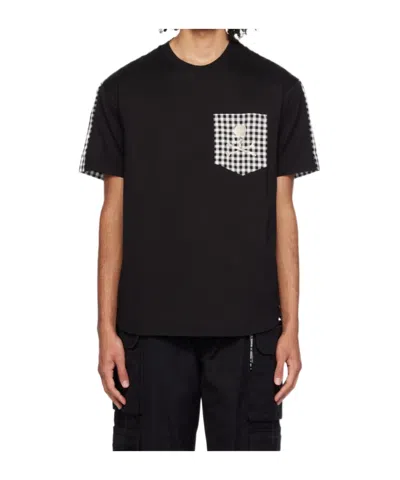 Mastermind Japan Check Jersey Short-sleeved T-shirt In Black