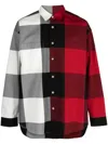 Mastermind Japan Check-print Cotton Shirt In Red