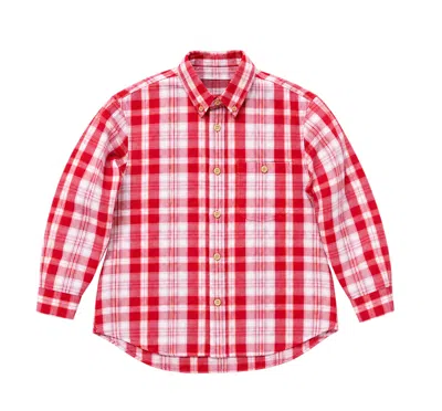 Mastermind Japan Checkered Shirt In Red