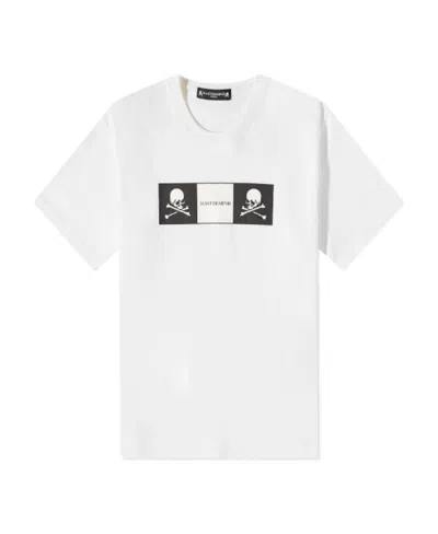 Mastermind Japan Checkered Skull T-shirt In White